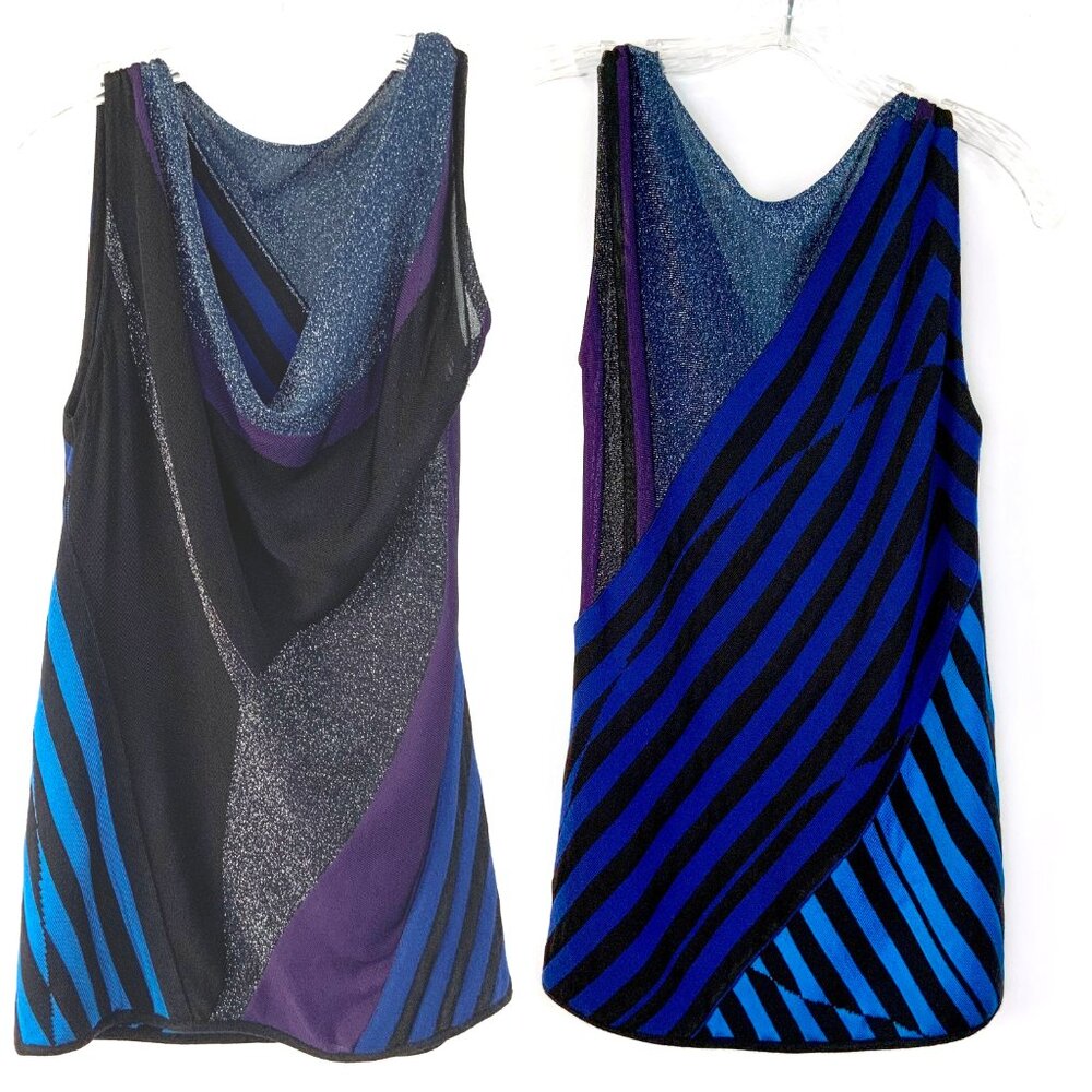 Gucci Cowl Neck Mix Media Knit Sleeveless Top Sz 6-8 - Picture 13 of 16